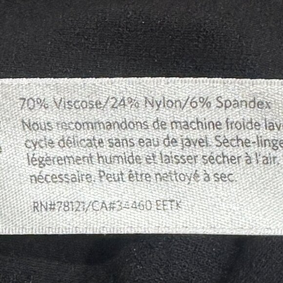 Eileen Fisher Pull On Elastic Waist Black Pants Small Dress Travel Comfort Work - Picture 6 of 6